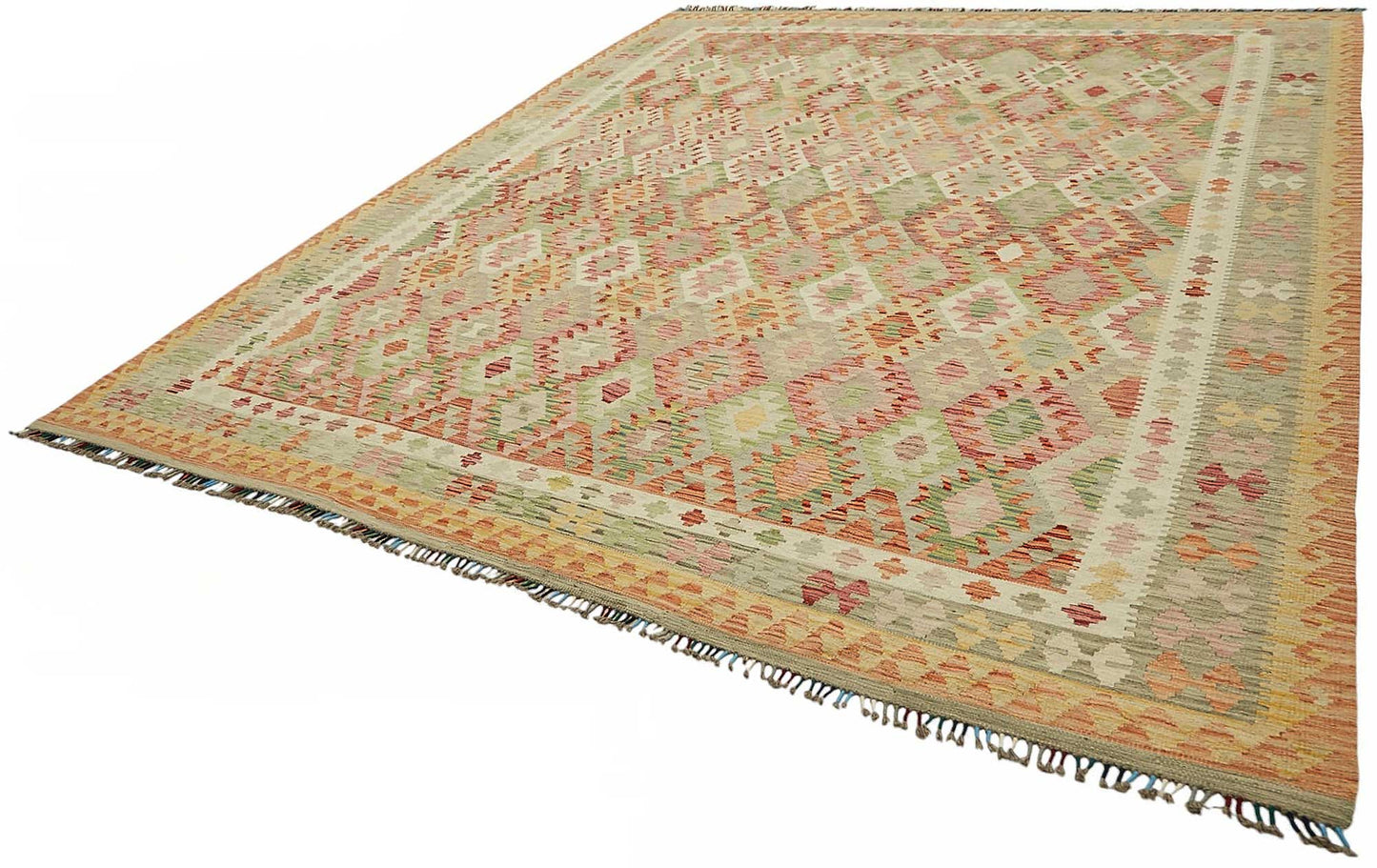 10x13 Handwoven Turkish Kilim Rug  - 48822