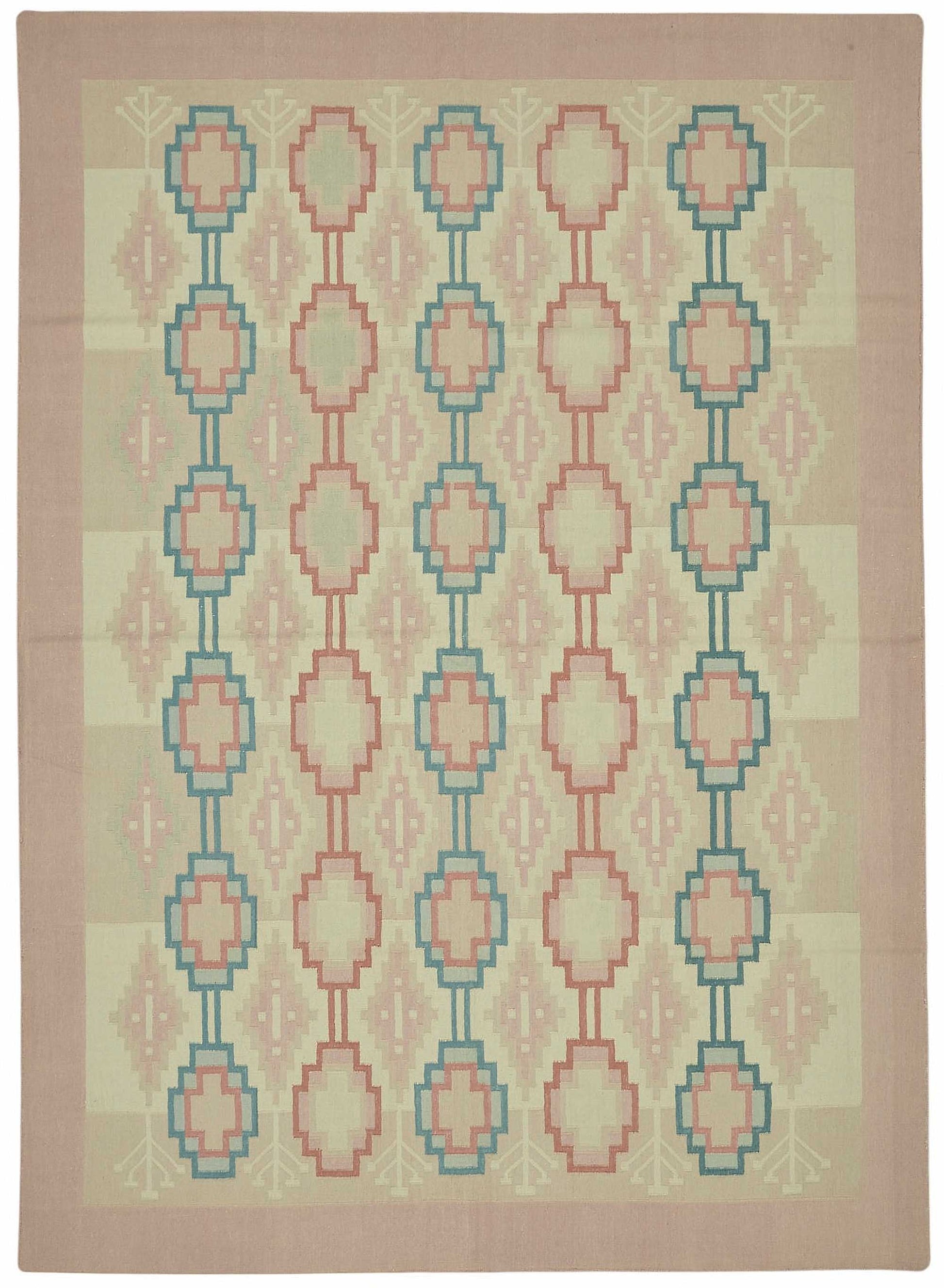 9x12 Hand-Woven Dhurrie Kilim Rug - 48856