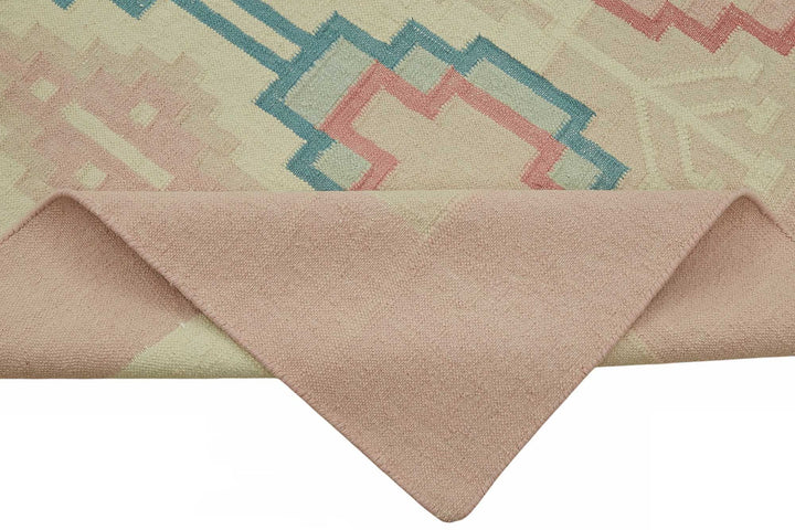 9x12 Hand-Woven Dhurrie Kilim Rug - 48856