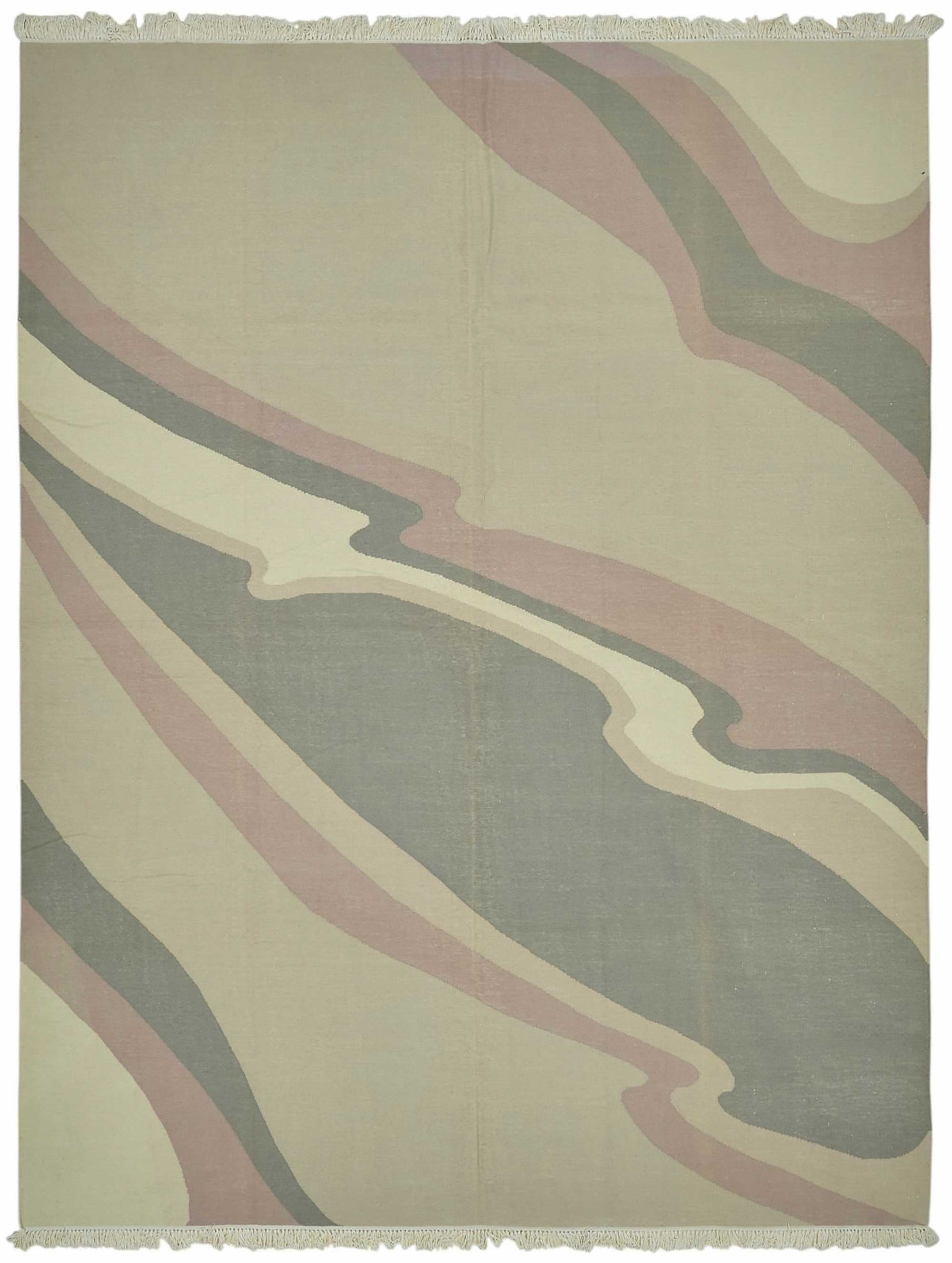9x12 Modern Design Dhurrie Kilim Rug - 48858