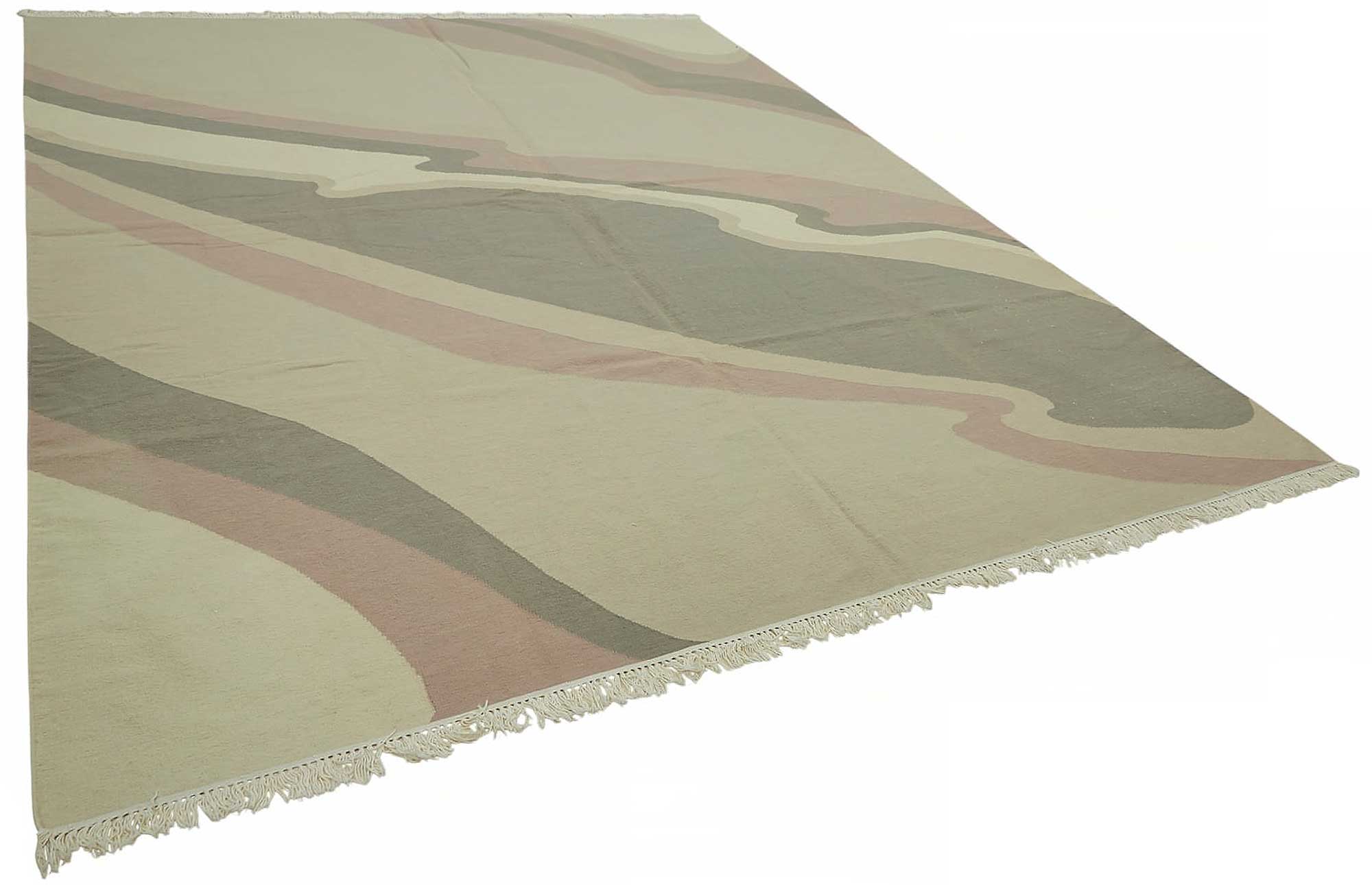 9x12 Modern Design Dhurrie Kilim Rug - 48858