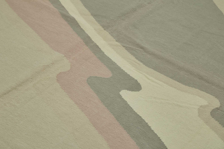 9x12 Modern Design Dhurrie Kilim Rug - 48858