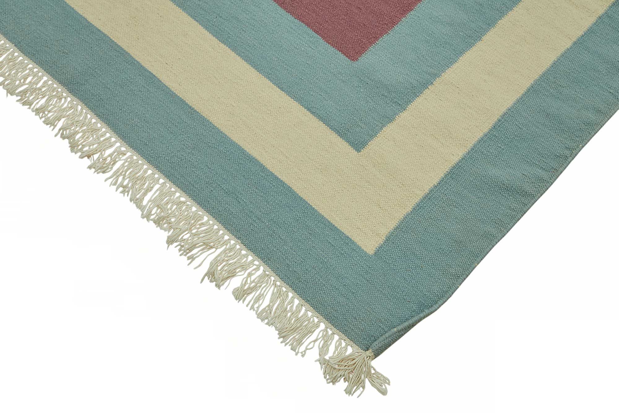 9x11 Geometric Dhurrie Kilim Rug - 48860