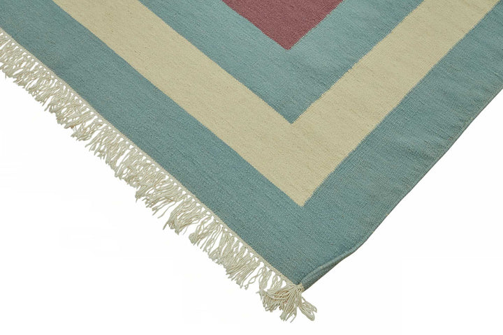 9x11 Geometric Dhurrie Kilim Rug - 48860