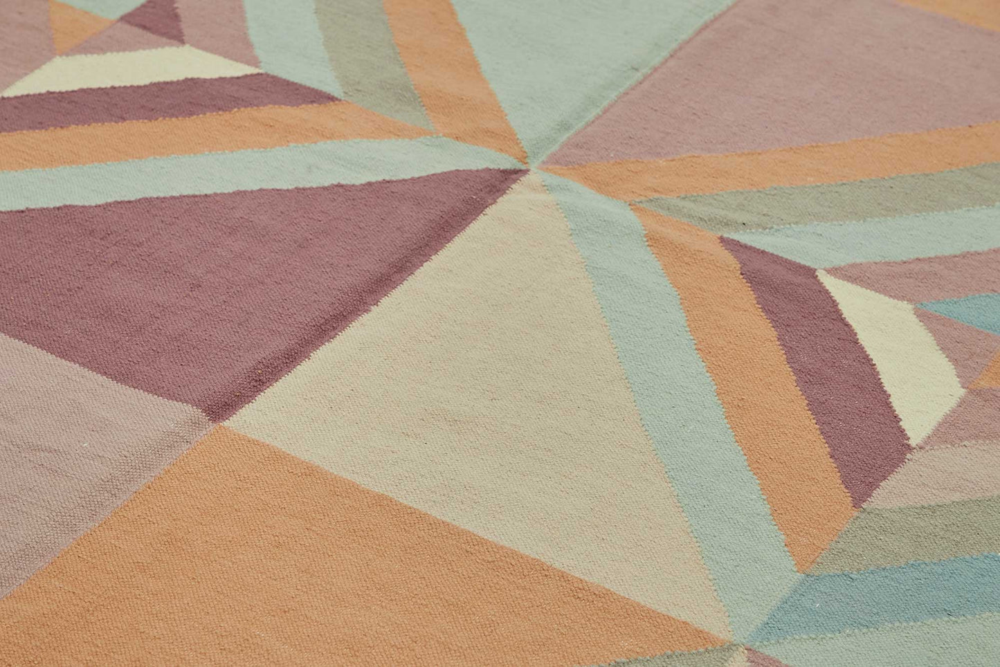 9x11 Geometric Dhurrie Kilim Rug - 48860