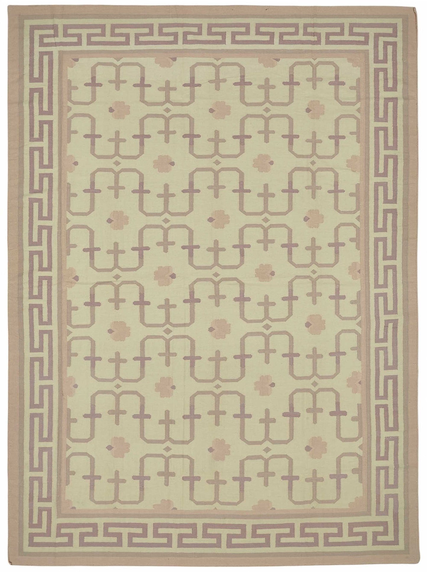 10x14 Geometric Dhurrie Kilim Rug - 48861