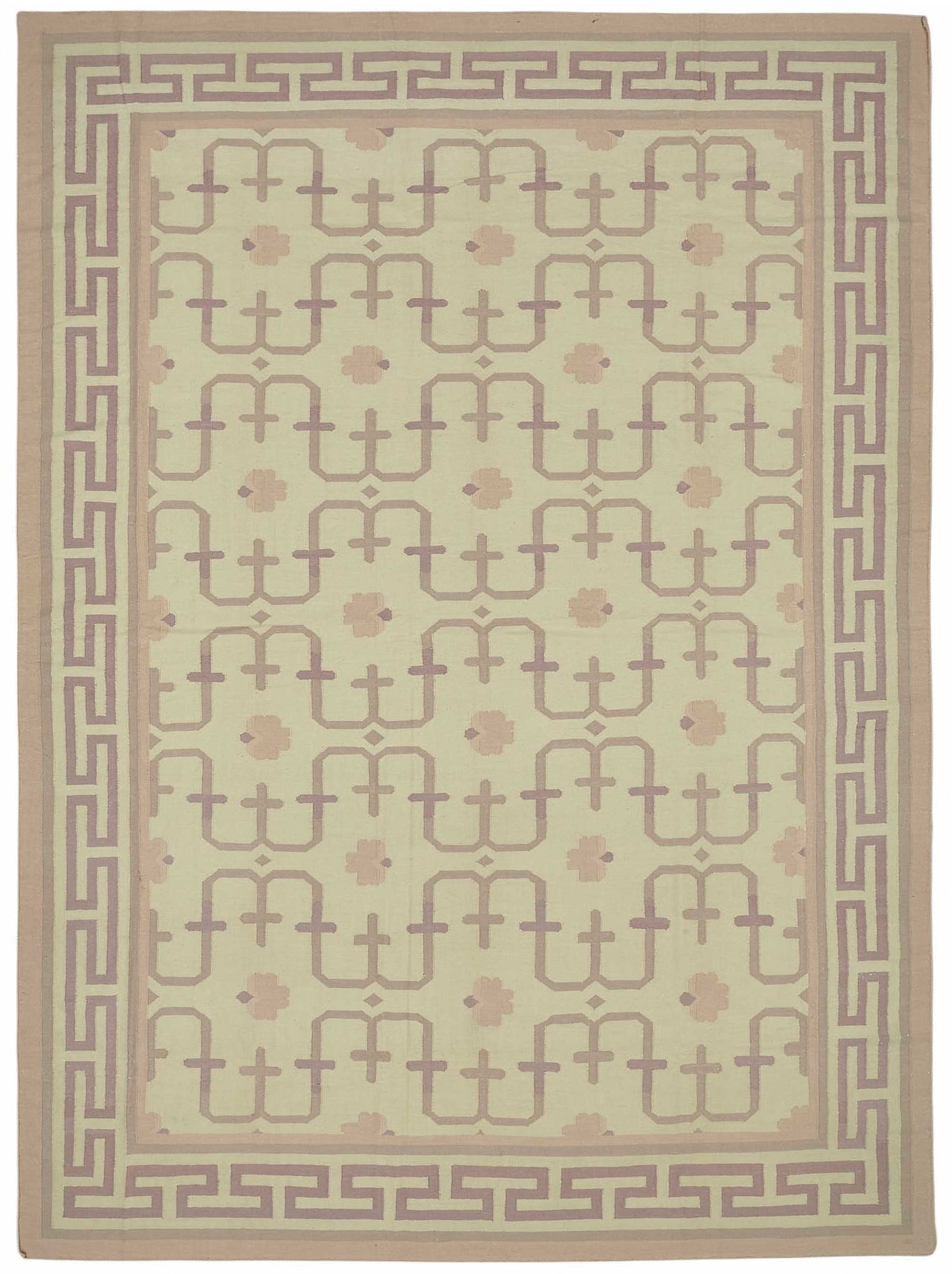 10x14 Geometric Dhurrie Kilim Rug - 48861