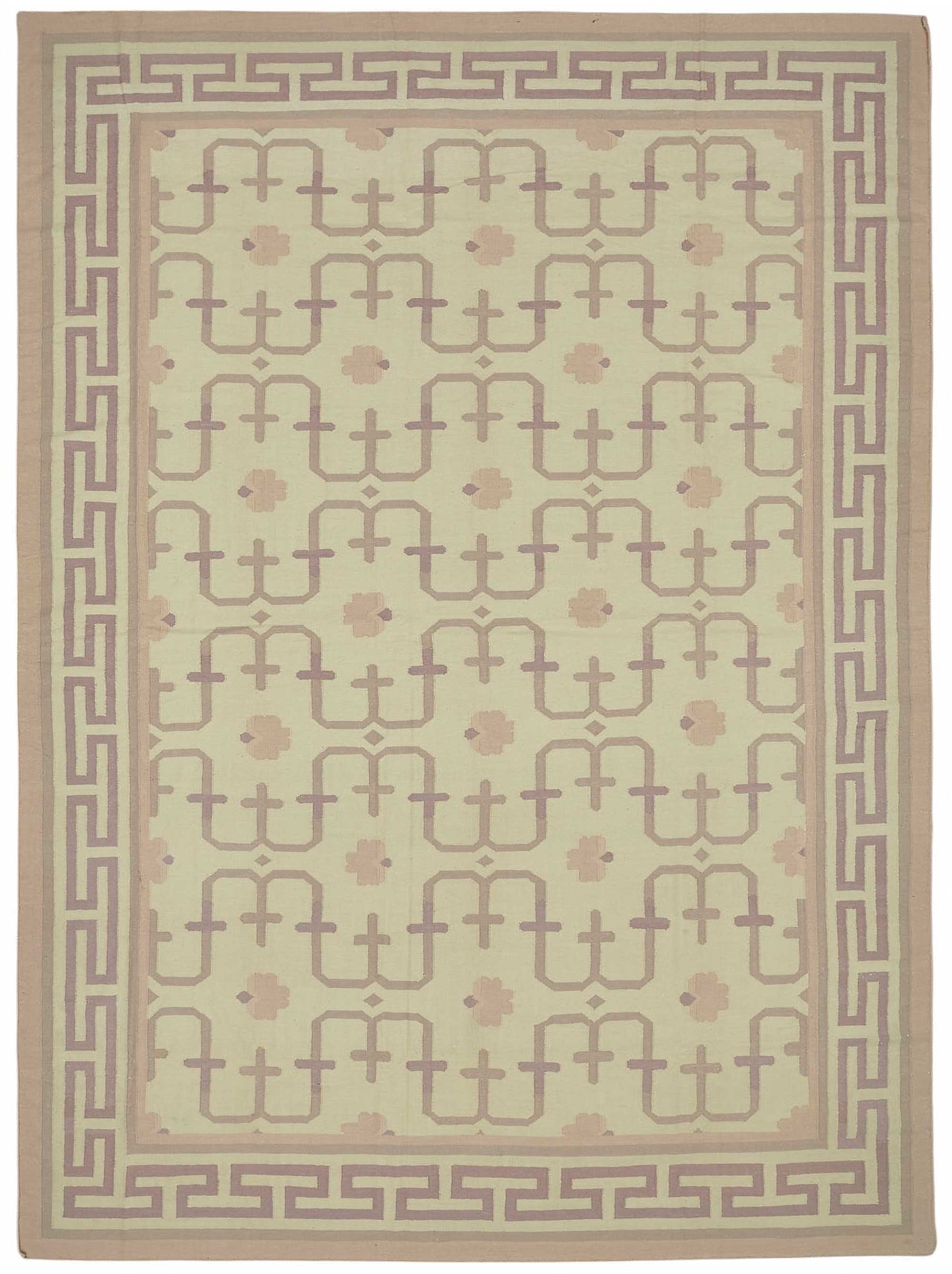10x14 Geometric Dhurrie Kilim Rug - 48861