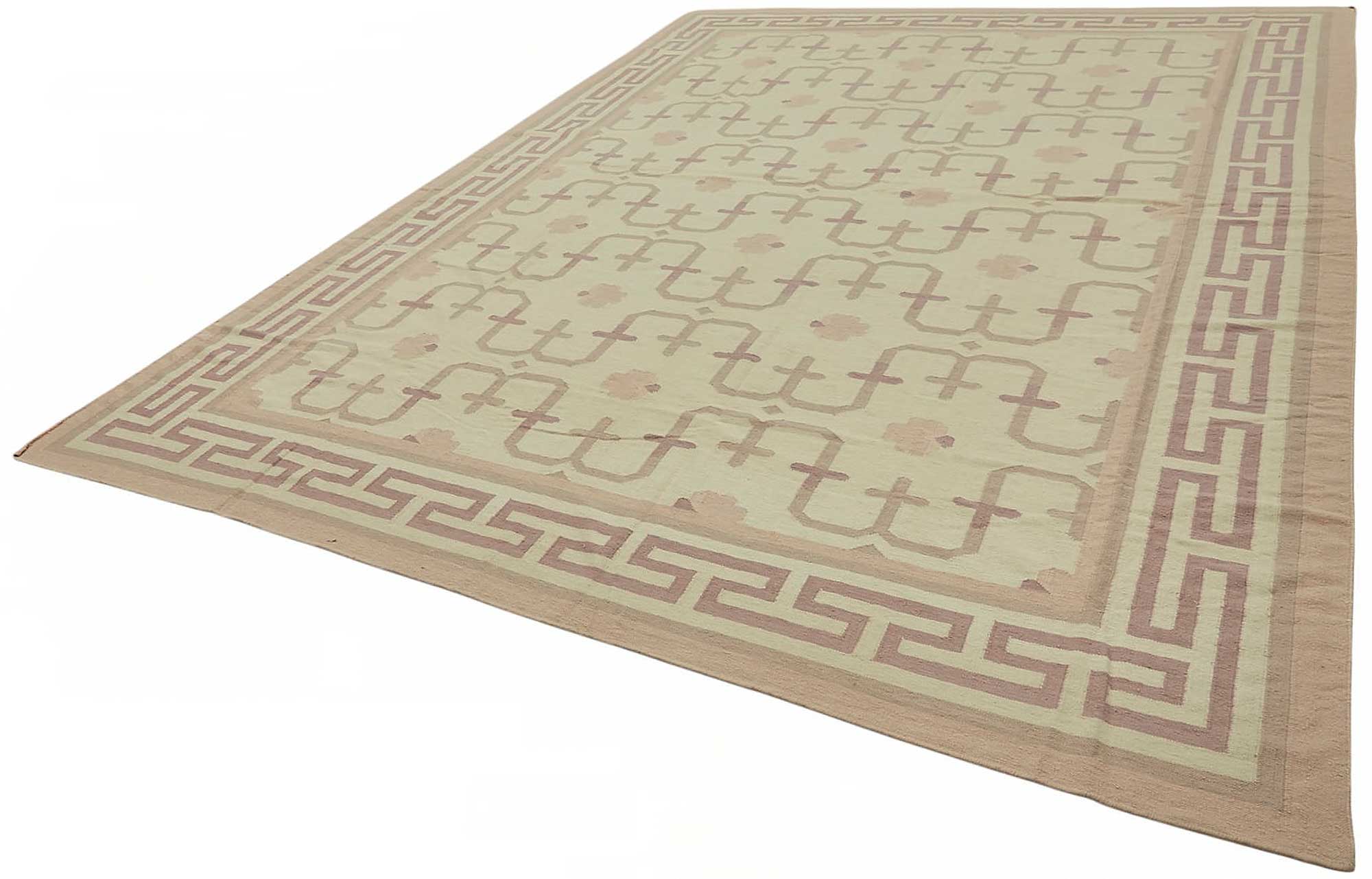 10x14 Geometric Dhurrie Kilim Rug - 48861