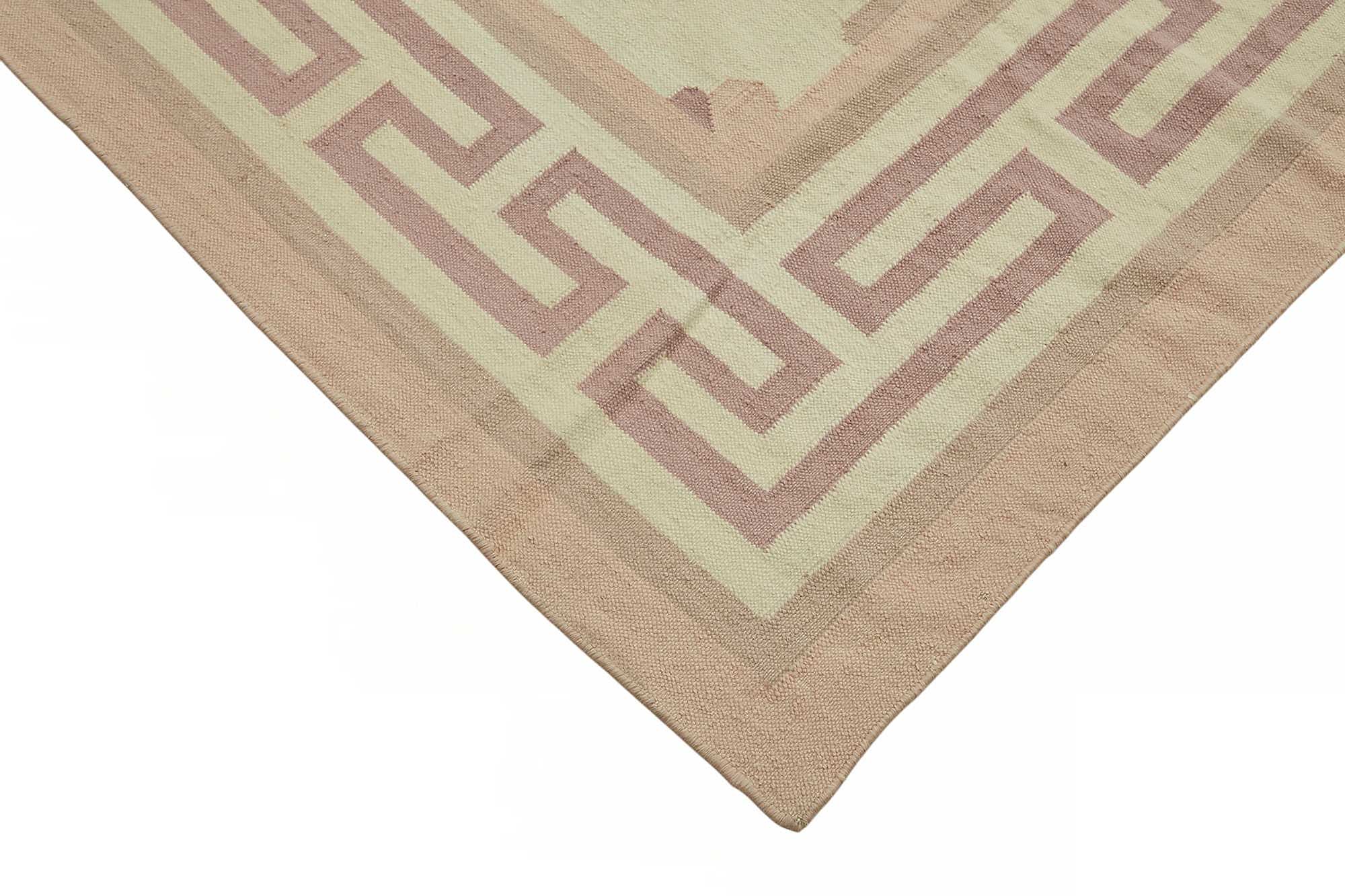 10x14 Geometric Dhurrie Kilim Rug - 48861