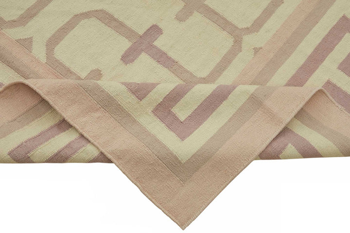 10x14 Geometric Dhurrie Kilim Rug - 48861