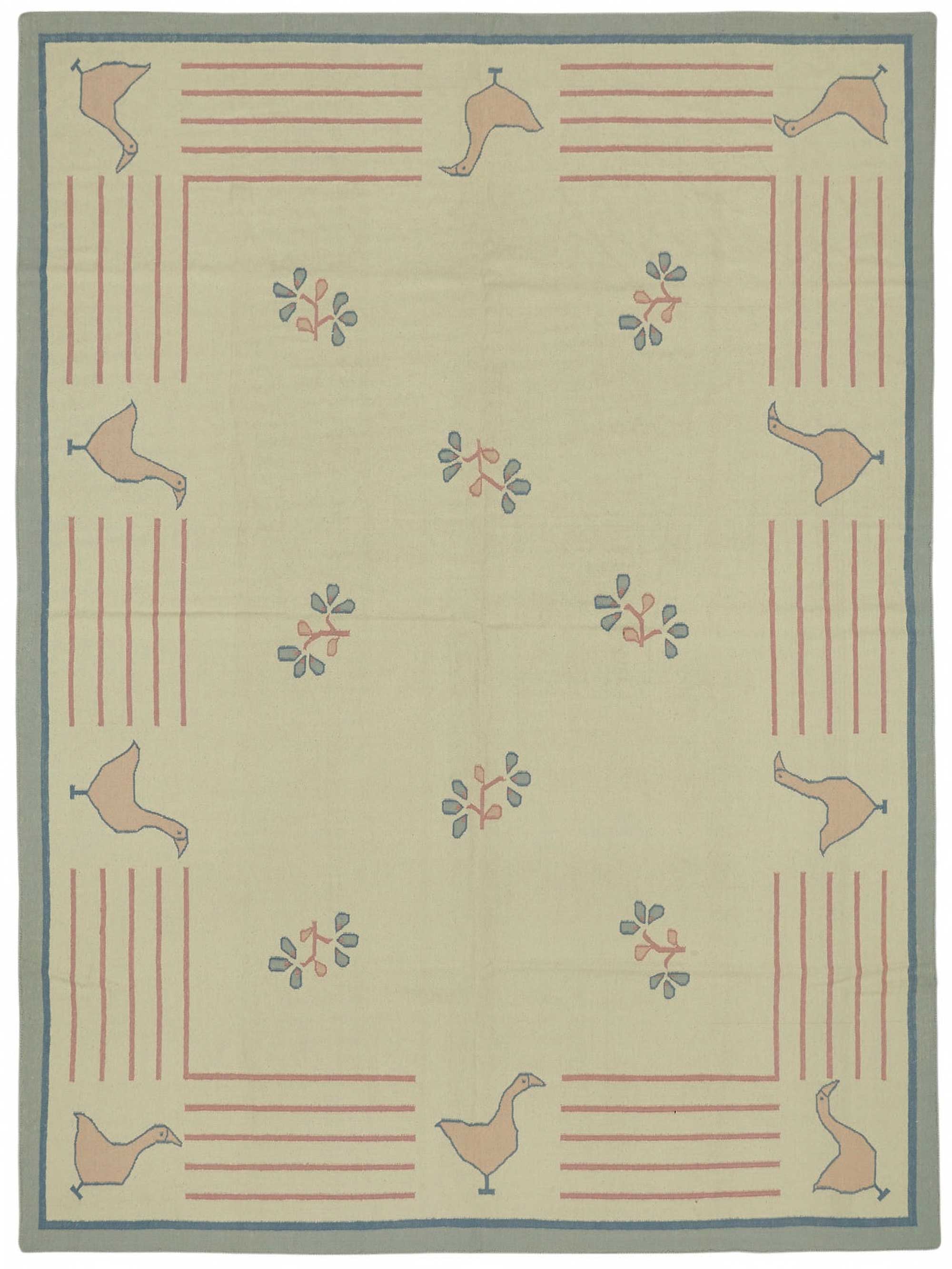 9x12 Handwoven Tribal Dhurrie Kilim Rug - 48865