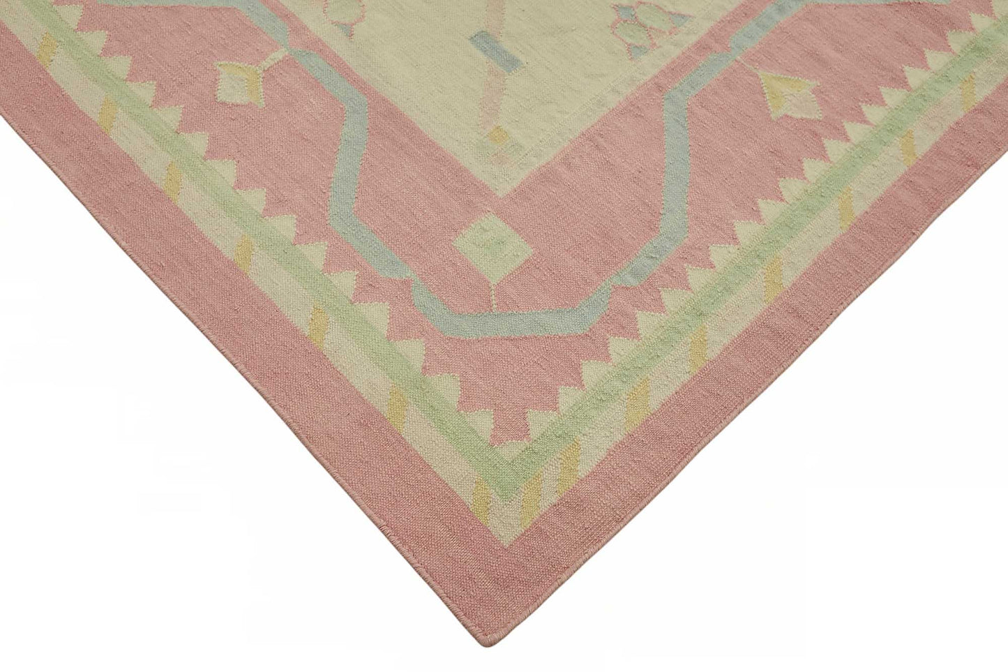 10x14 Geometric Dhurrie Kilim Rug - 48868