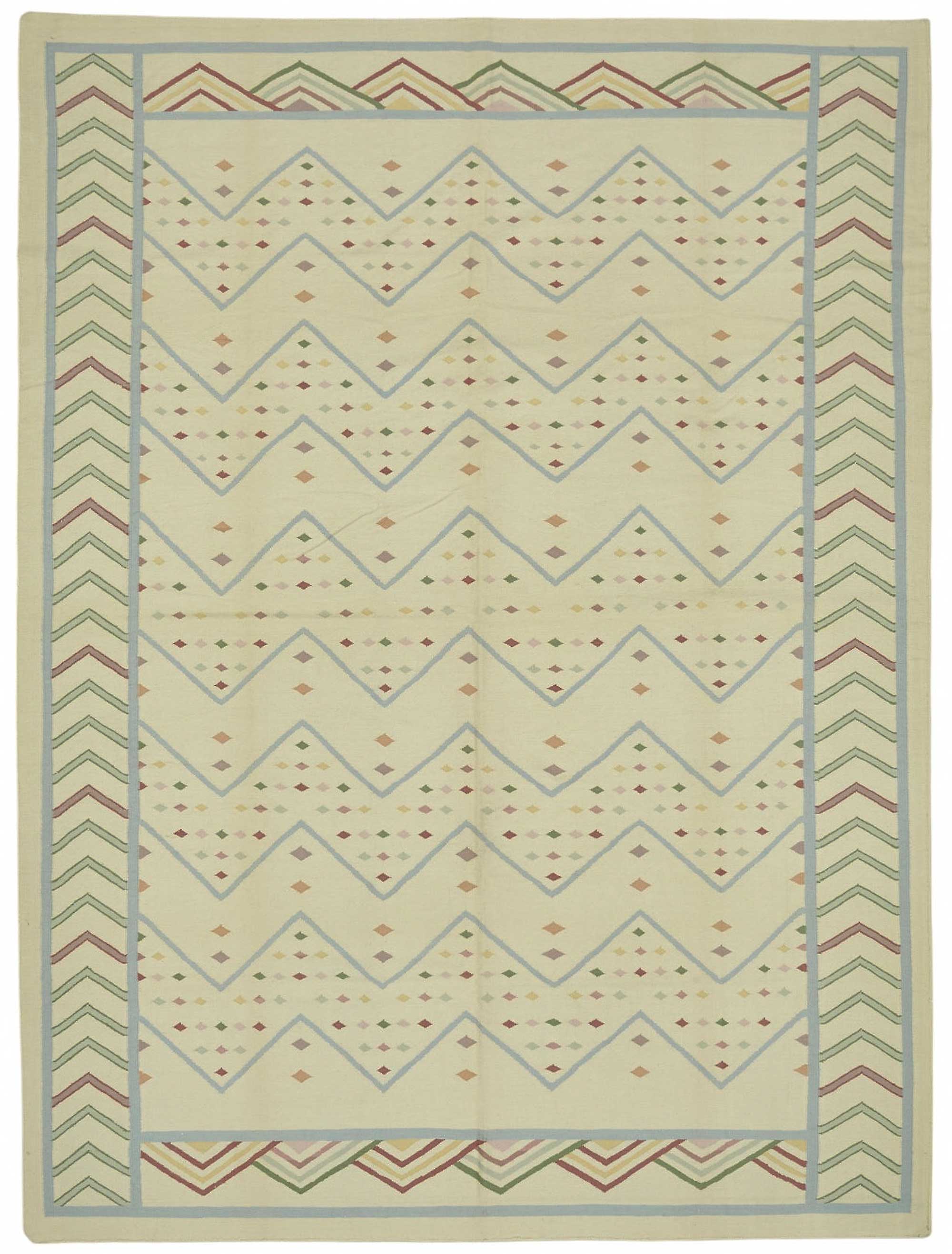 9x12 Geometric Dhurrie Kilim Rug - 48873