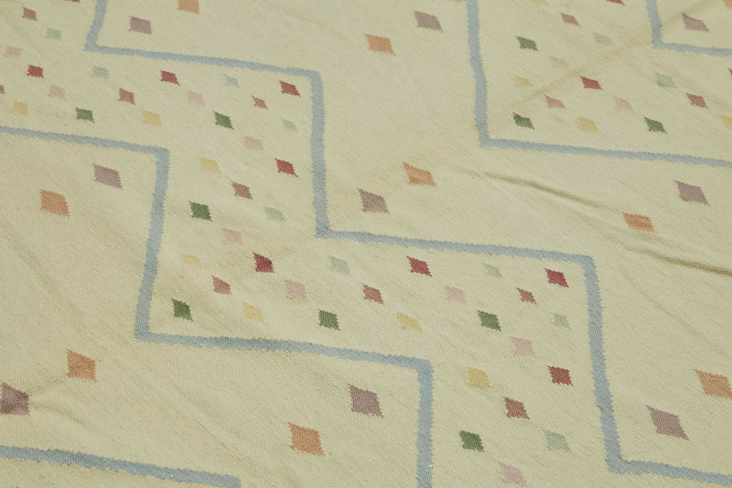 9x12 Geometric Dhurrie Kilim Rug - 48873