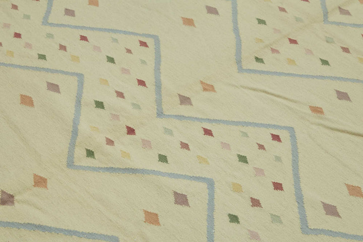 9x12 Geometric Dhurrie Kilim Rug - 48873