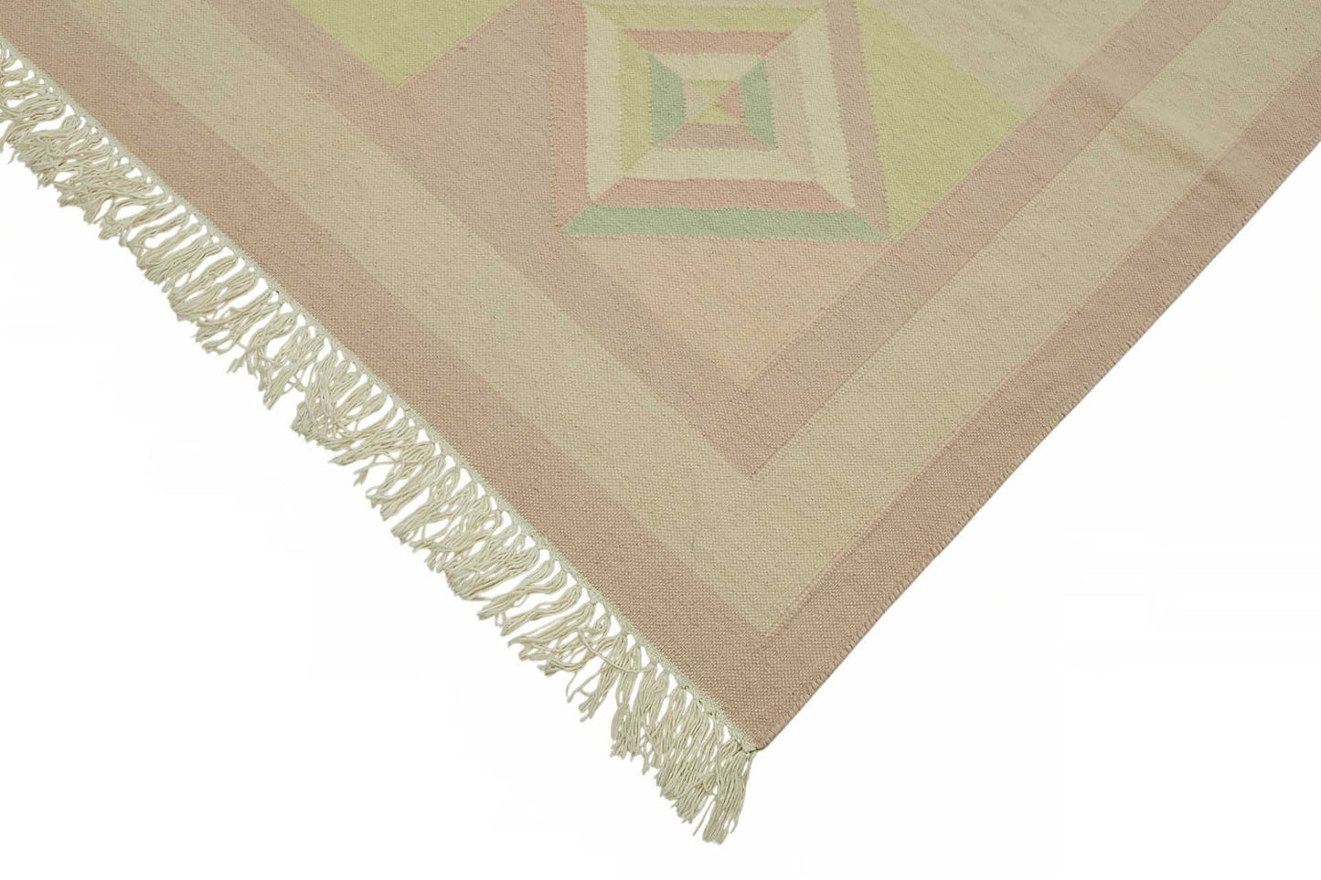 9x12 Modern Geometric Dhurrie Kilim Rug - 48875