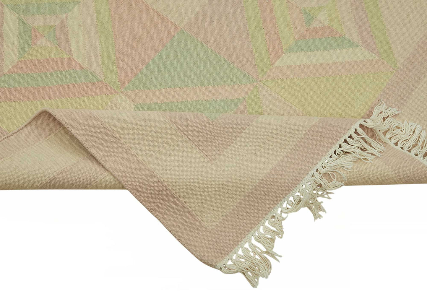 9x12 Modern Geometric Dhurrie Kilim Rug - 48875