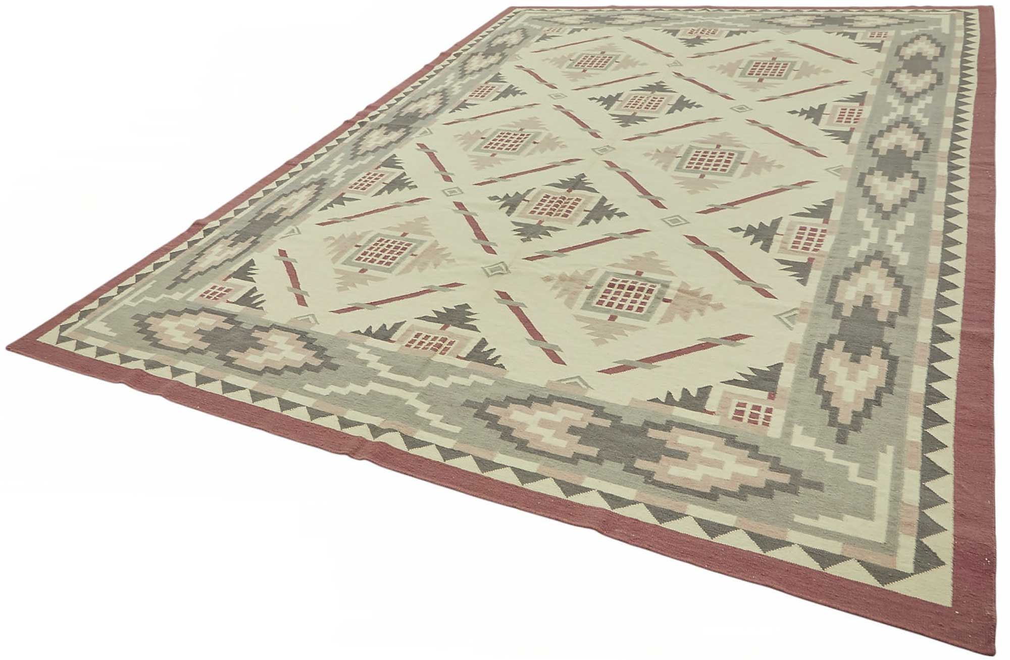 10x13 Handwoven Dhurrie Kilim Rug - 48876