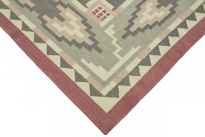 10x13 Handwoven Dhurrie Kilim Rug - 48876