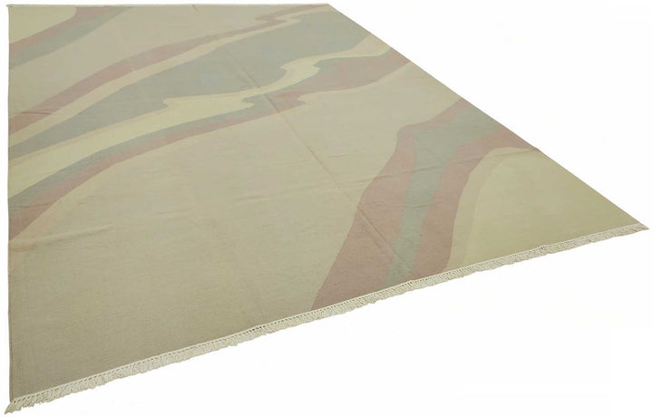 9x12 Modern Design Dhurrie Kilim Rug - 48878