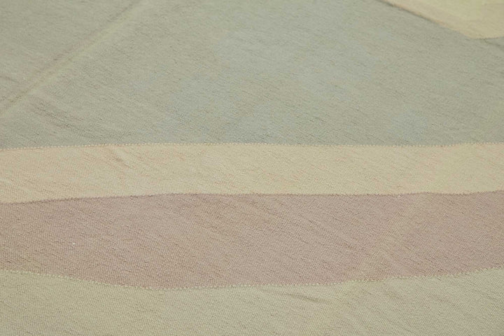 9x12 Modern Design Dhurrie Kilim Rug - 48878