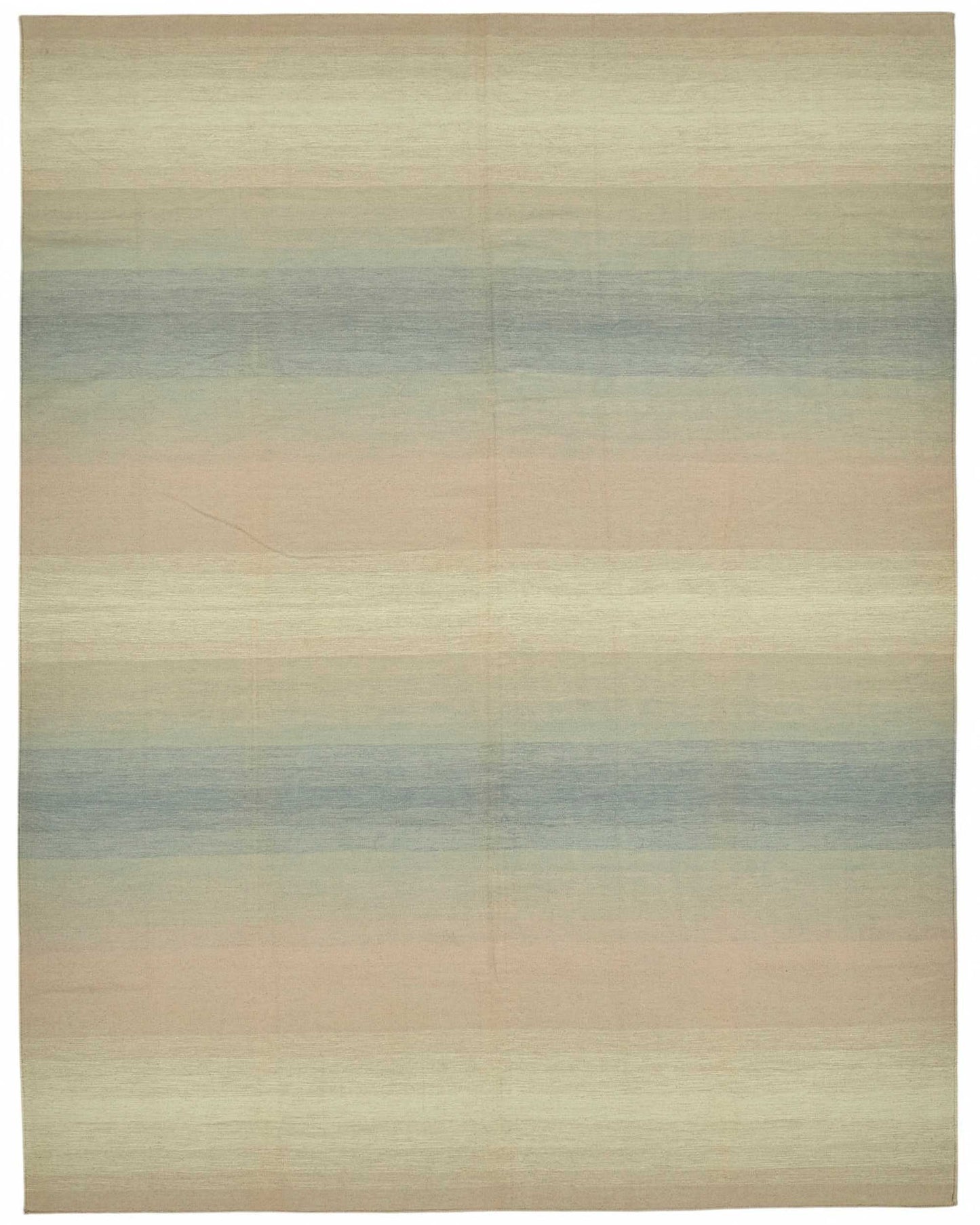 9x11 Striped Dhurrie Kilim Rug - 48880