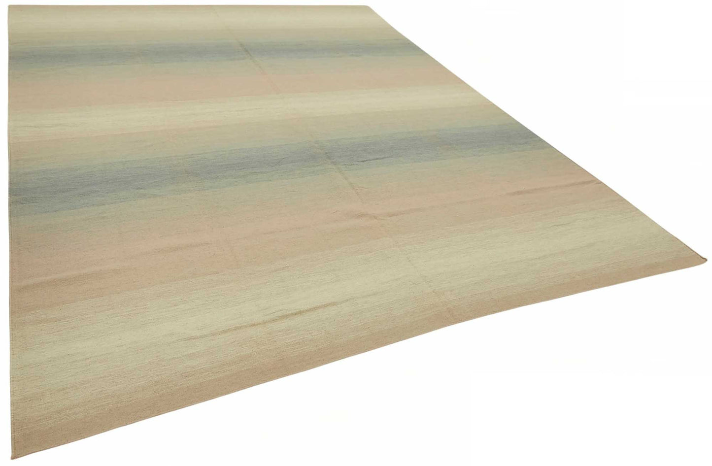 9x11 Striped Dhurrie Kilim Rug - 48880
