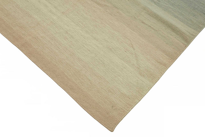 9x11 Striped Dhurrie Kilim Rug - 48880