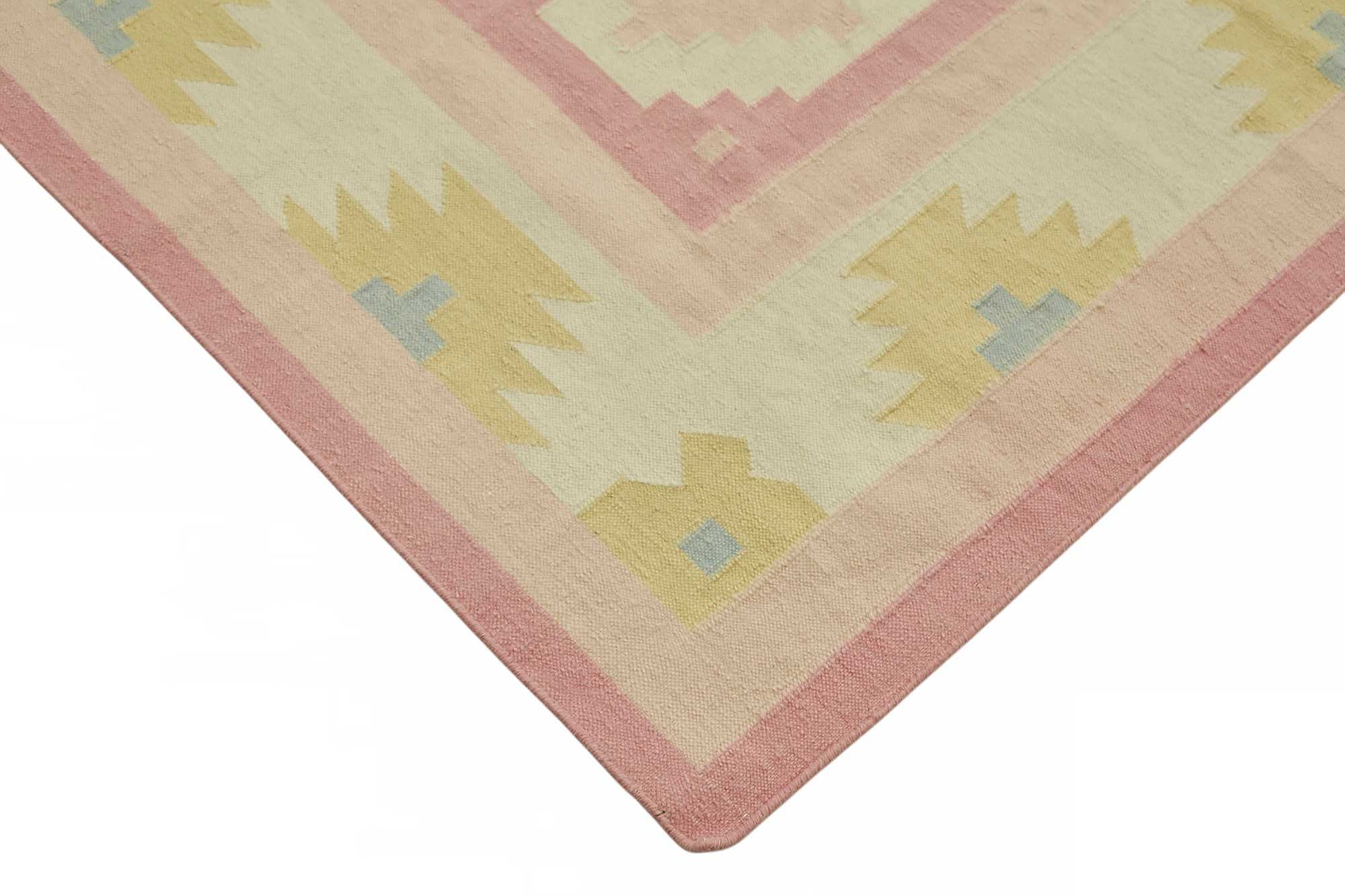 10x14 Geometric Dhurrie Kilim Rug - 48881