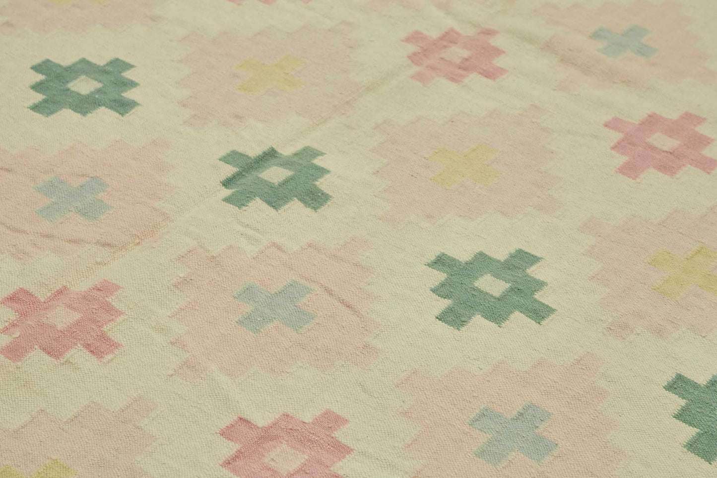 10x14 Geometric Dhurrie Kilim Rug - 48881
