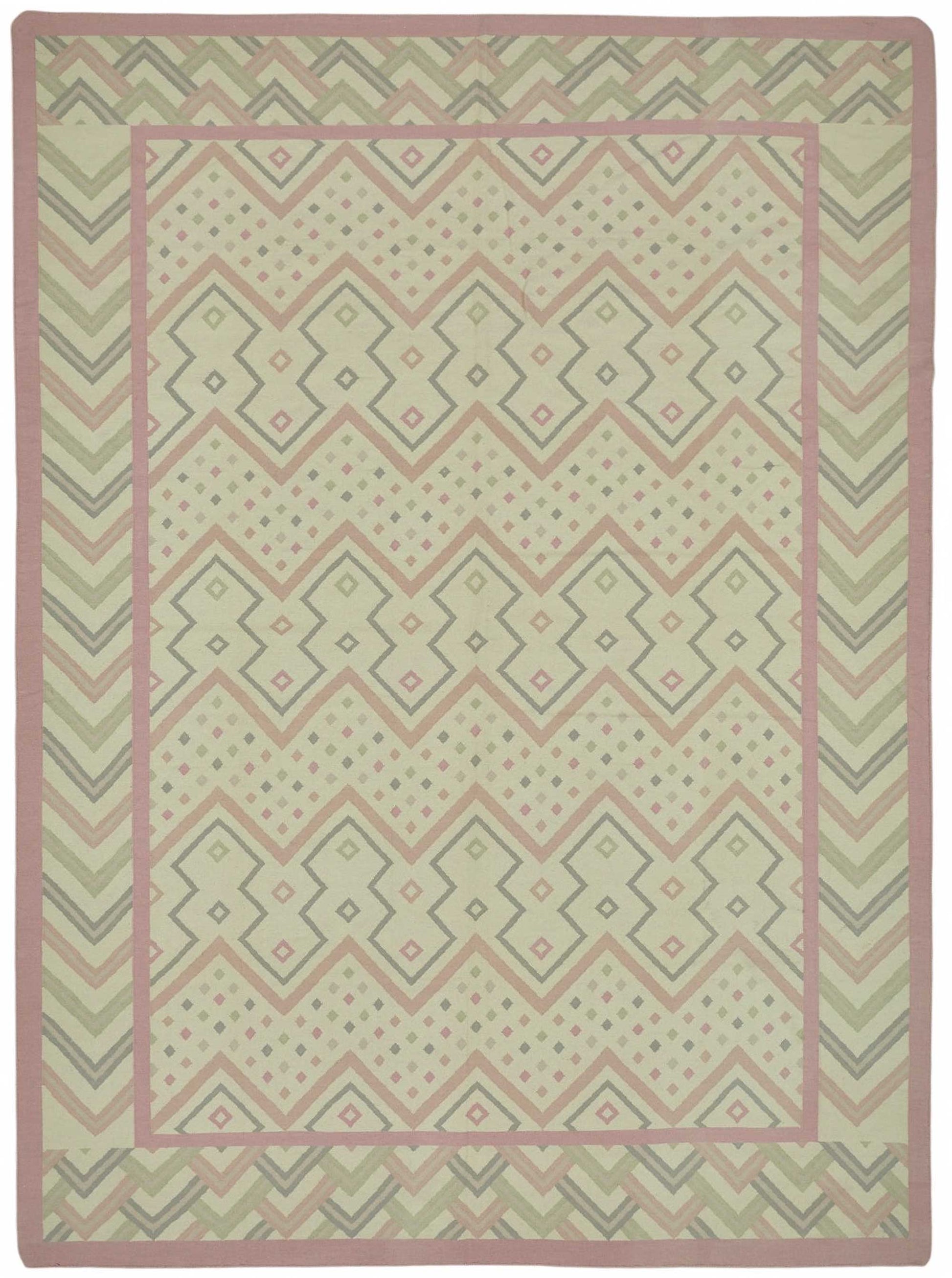 10x13 Geometric Dhurrie Kilim Rug - 48883