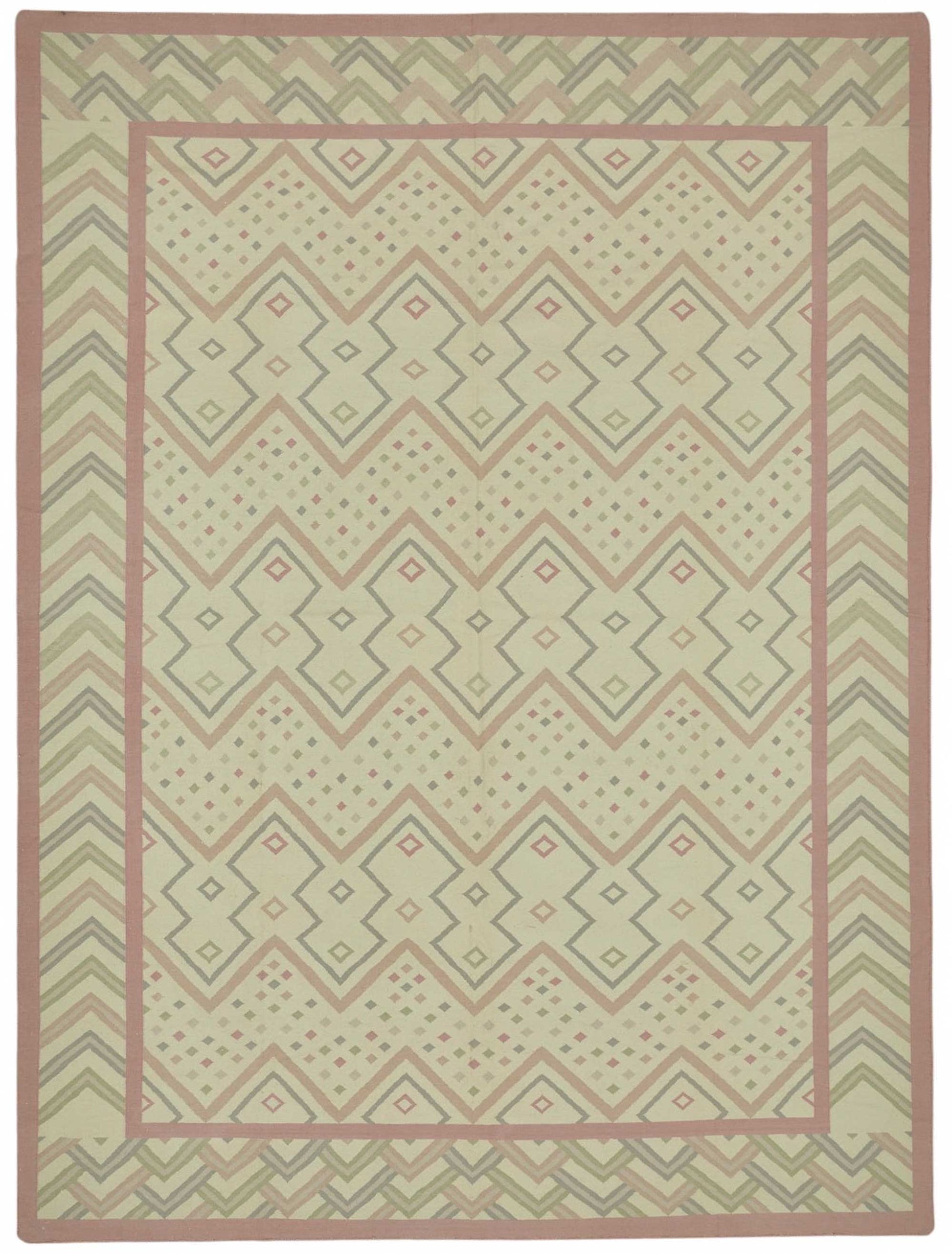 10x14 Hand-Woven Dhurrie Kilim Rug - 48885