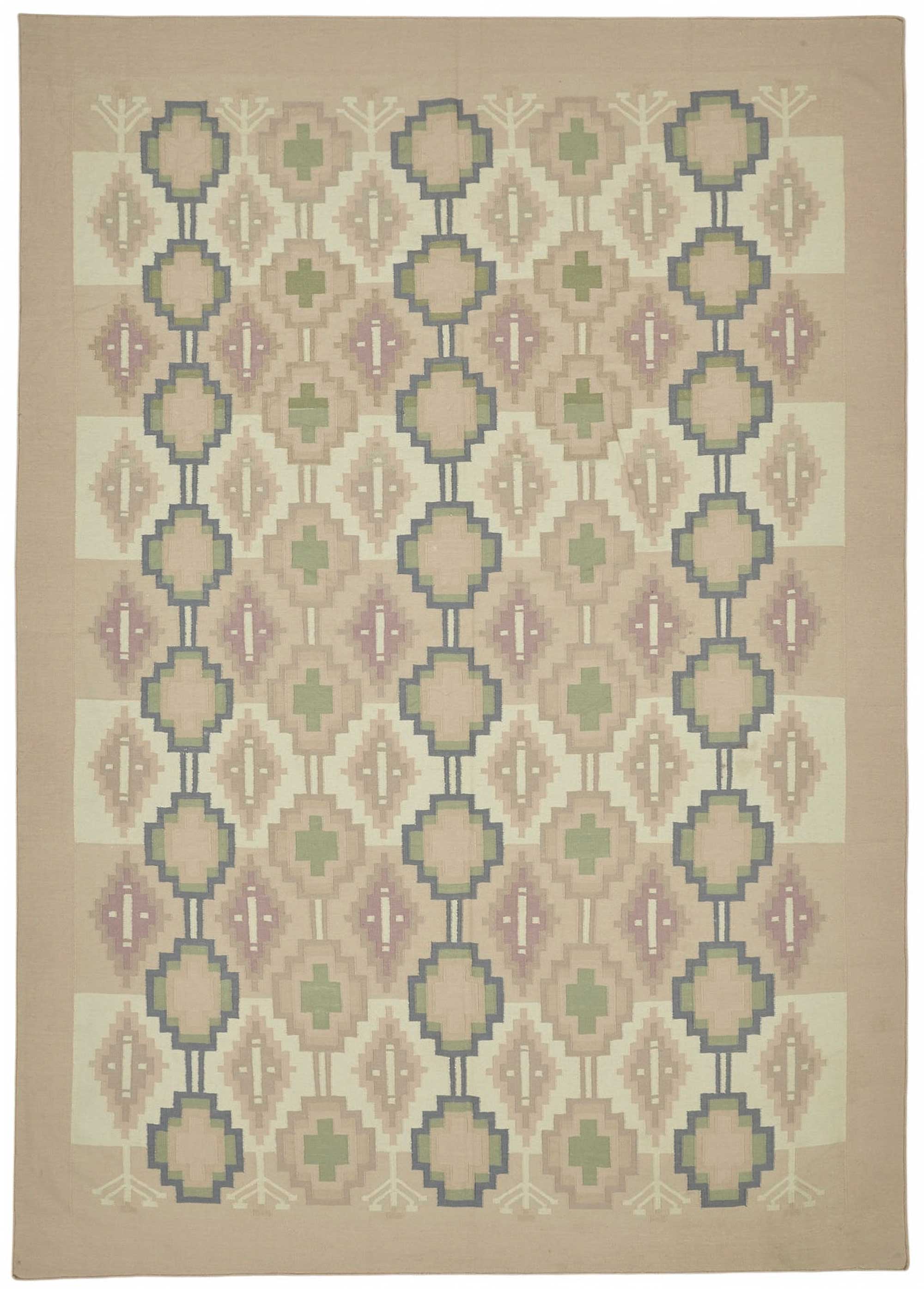 9x13 Geometric Dhurrie Kilim Rug - 48886