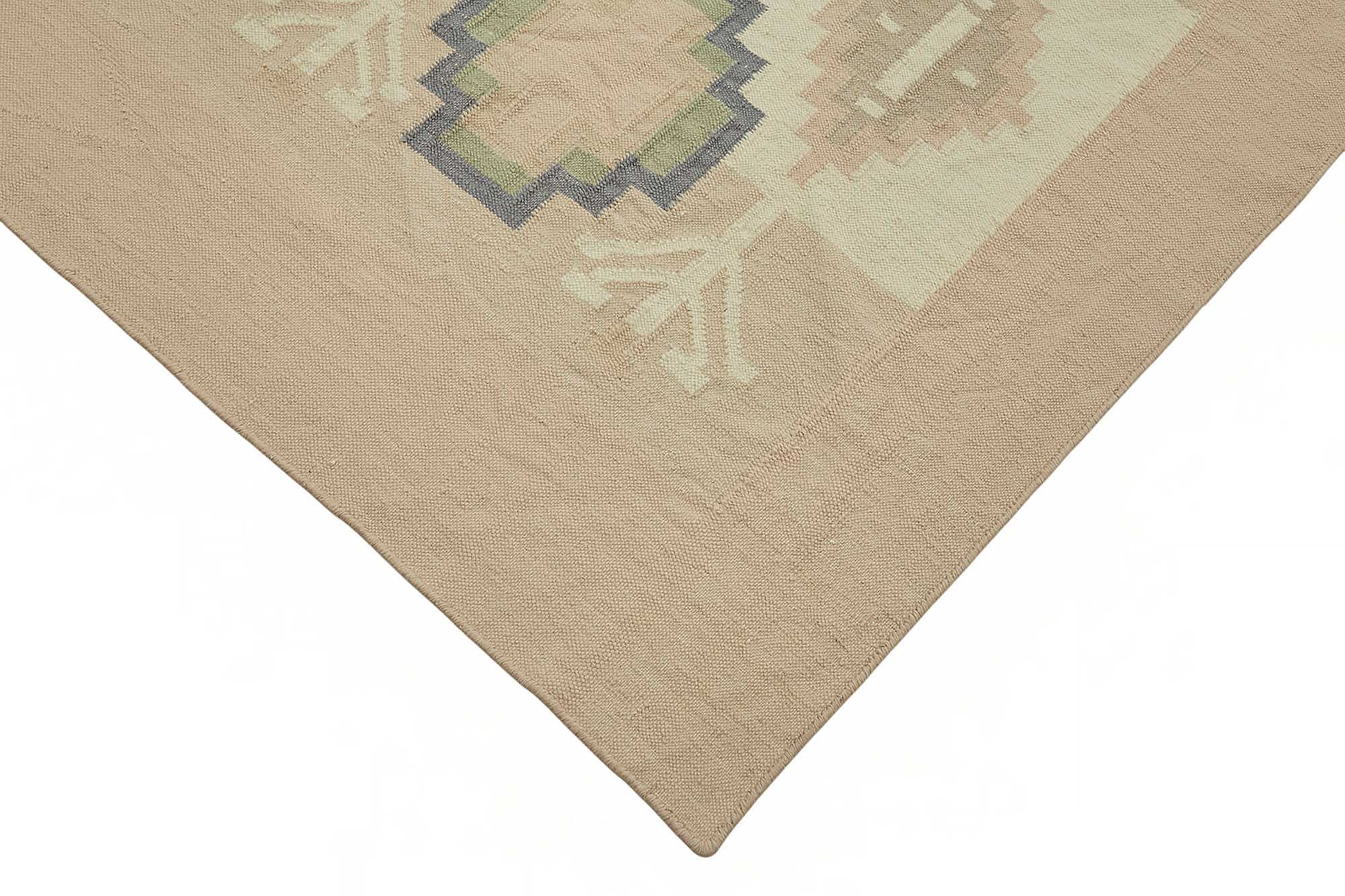9x13 Geometric Dhurrie Kilim Rug - 48886