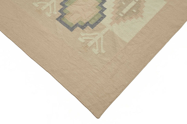 9x13 Geometric Dhurrie Kilim Rug - 48886