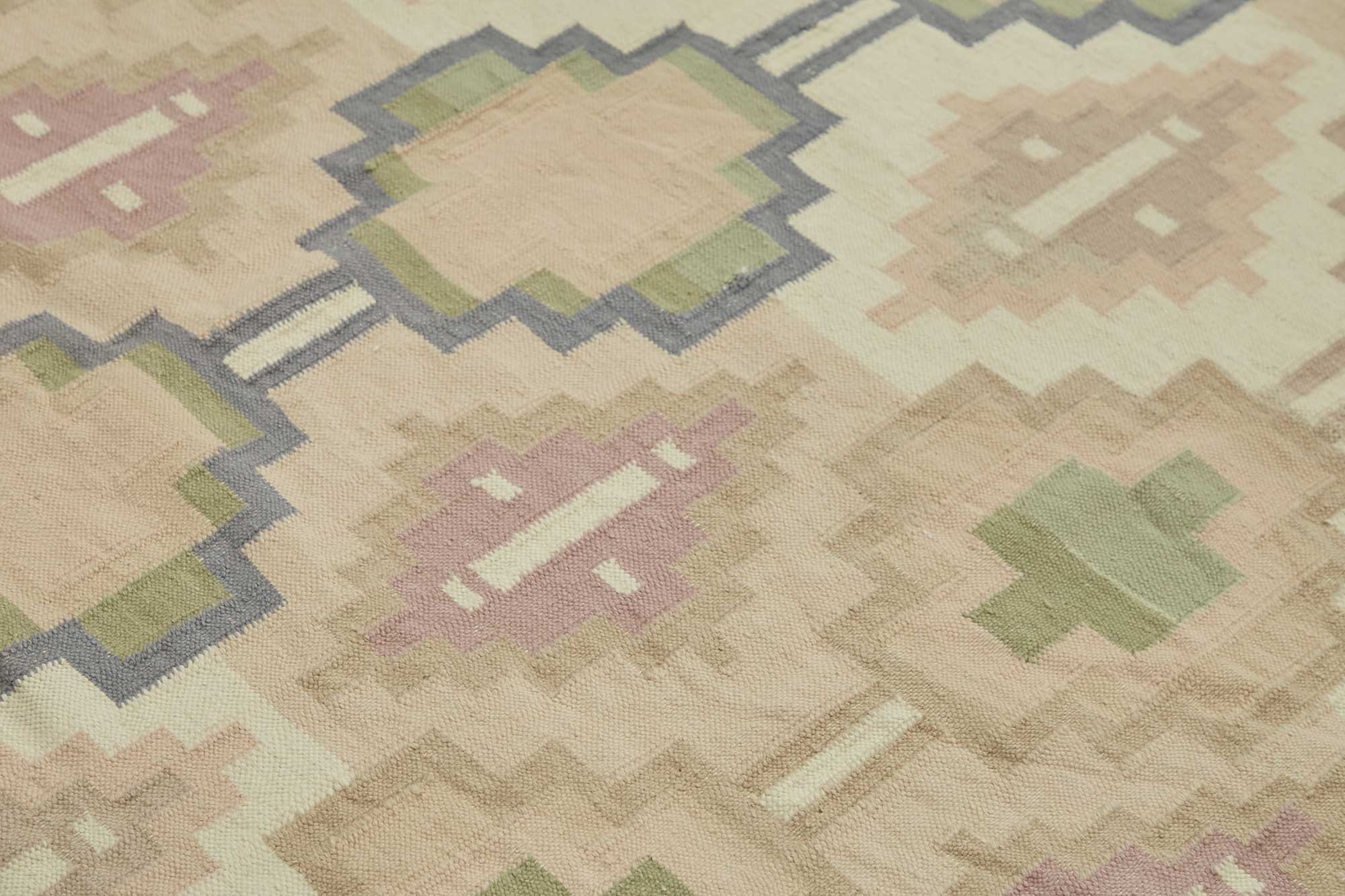 9x13 Geometric Dhurrie Kilim Rug - 48886