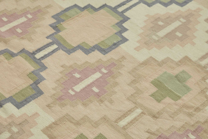 9x13 Geometric Dhurrie Kilim Rug - 48886