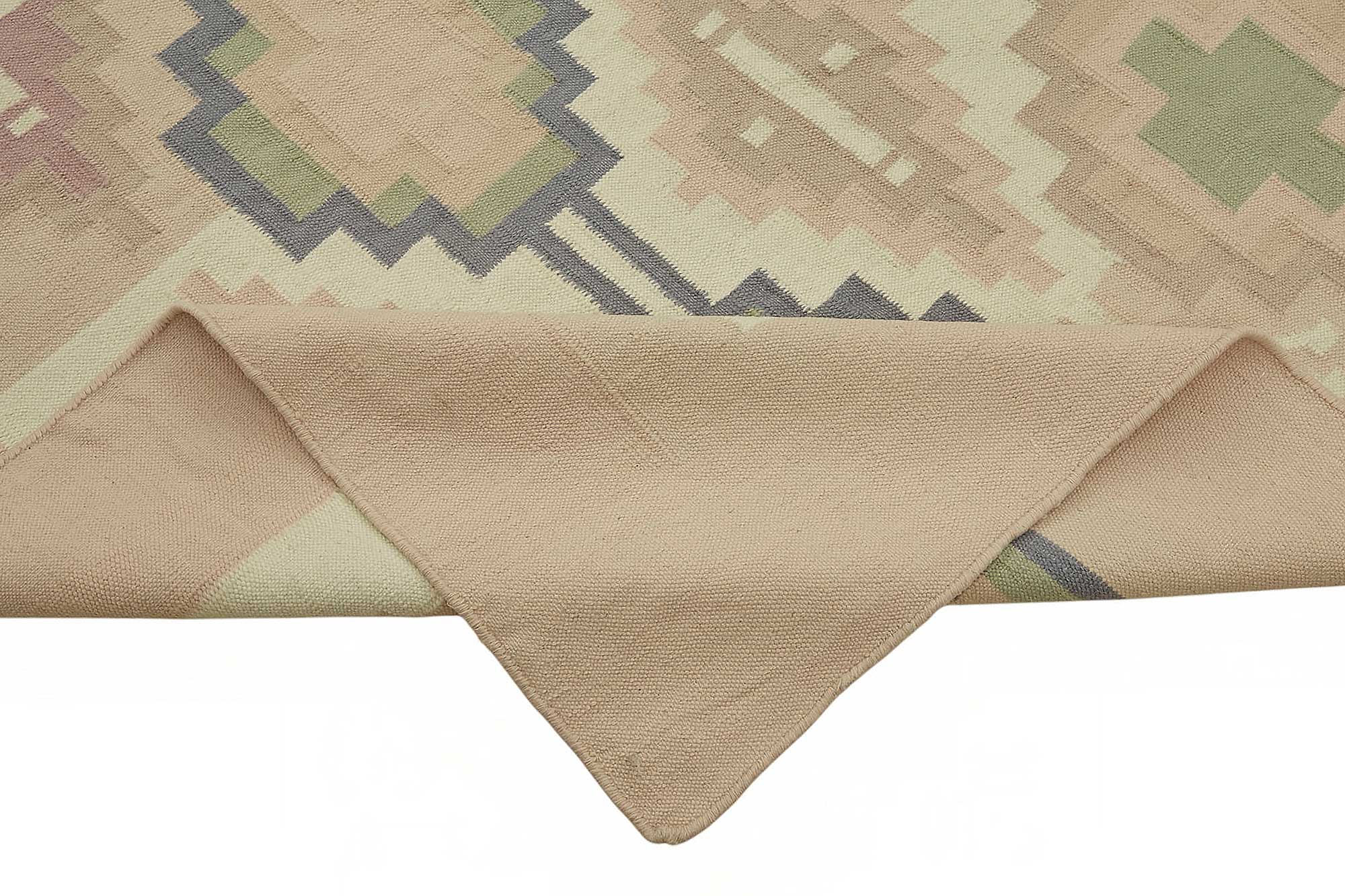 9x13 Geometric Dhurrie Kilim Rug - 48886
