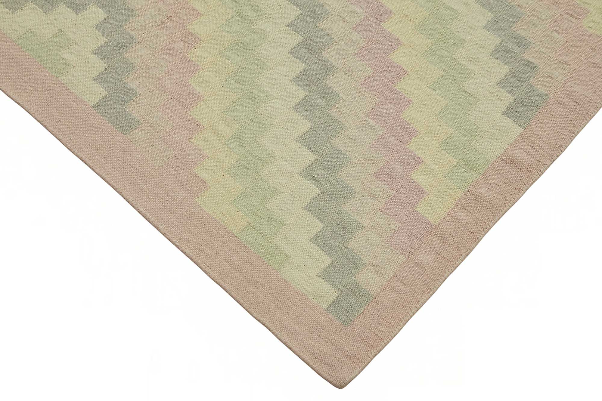 10x14 Geometric Dhurrie Kilim Rug - 48887