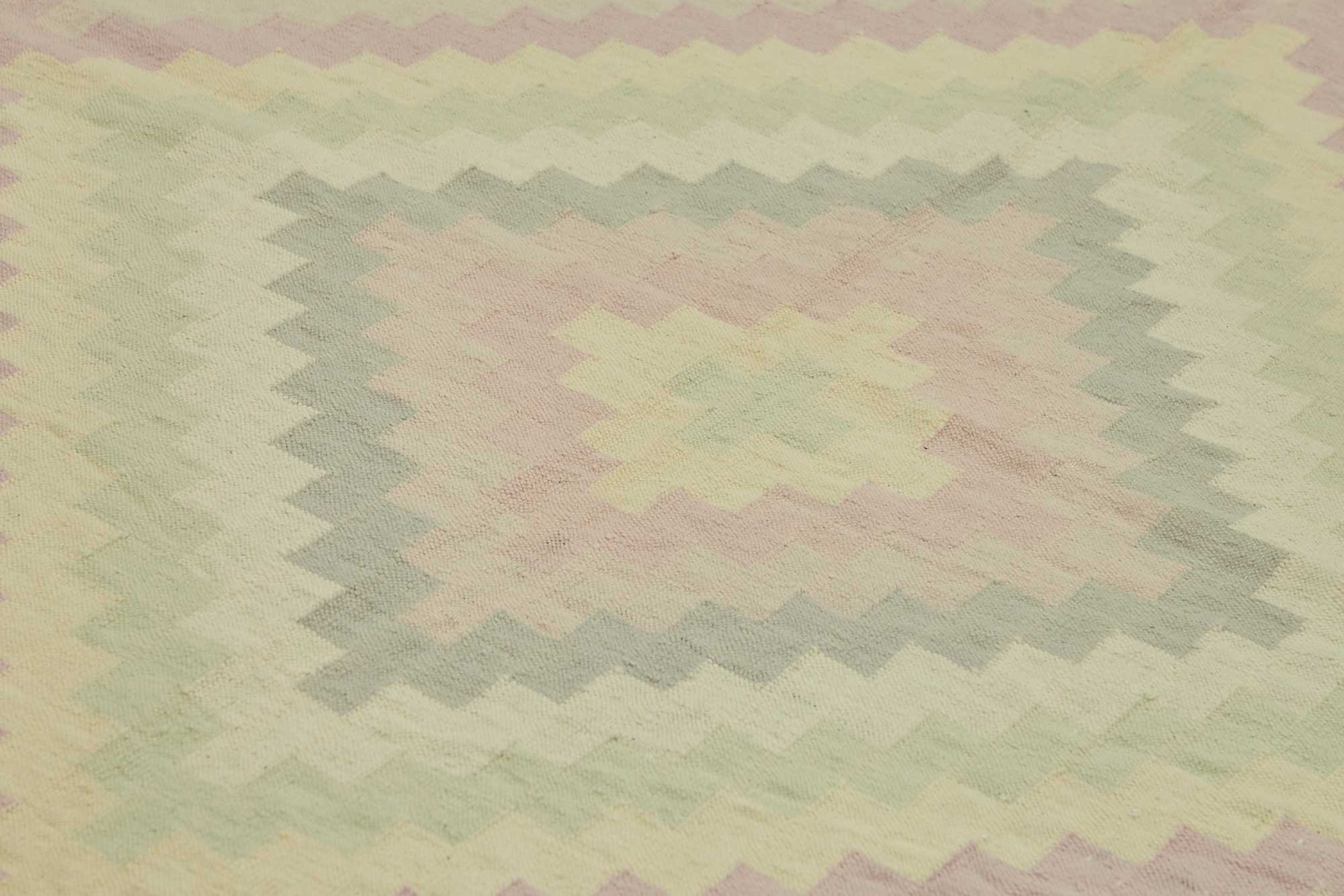 10x14 Geometric Dhurrie Kilim Rug - 48887