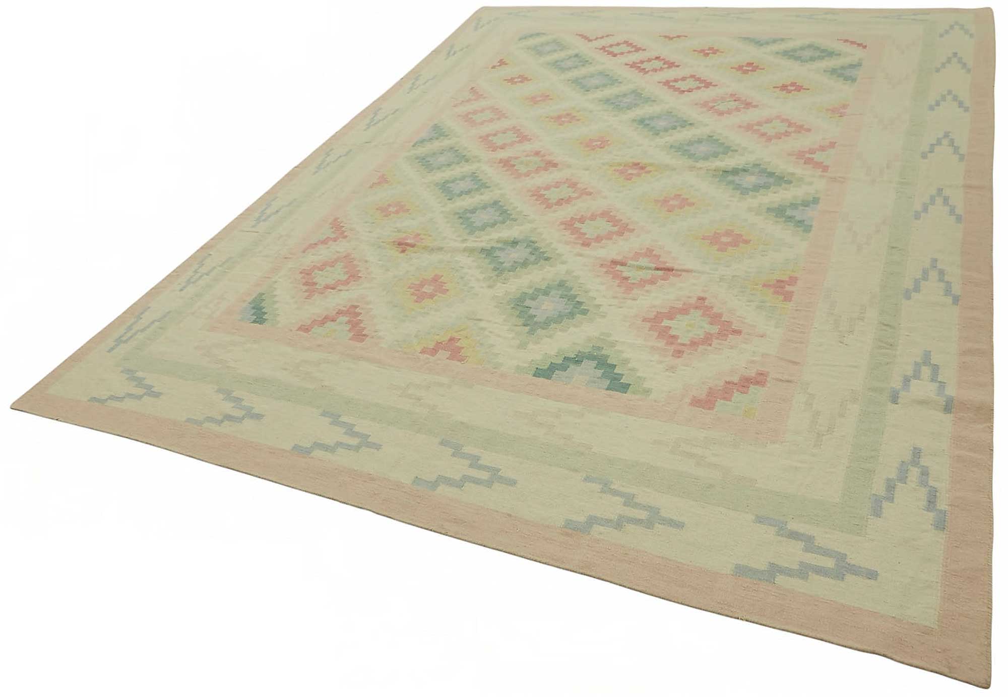 8x11 Geometric Dhurrie Kilim Rug - 48888