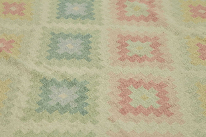 8x11 Geometric Dhurrie Kilim Rug - 48888