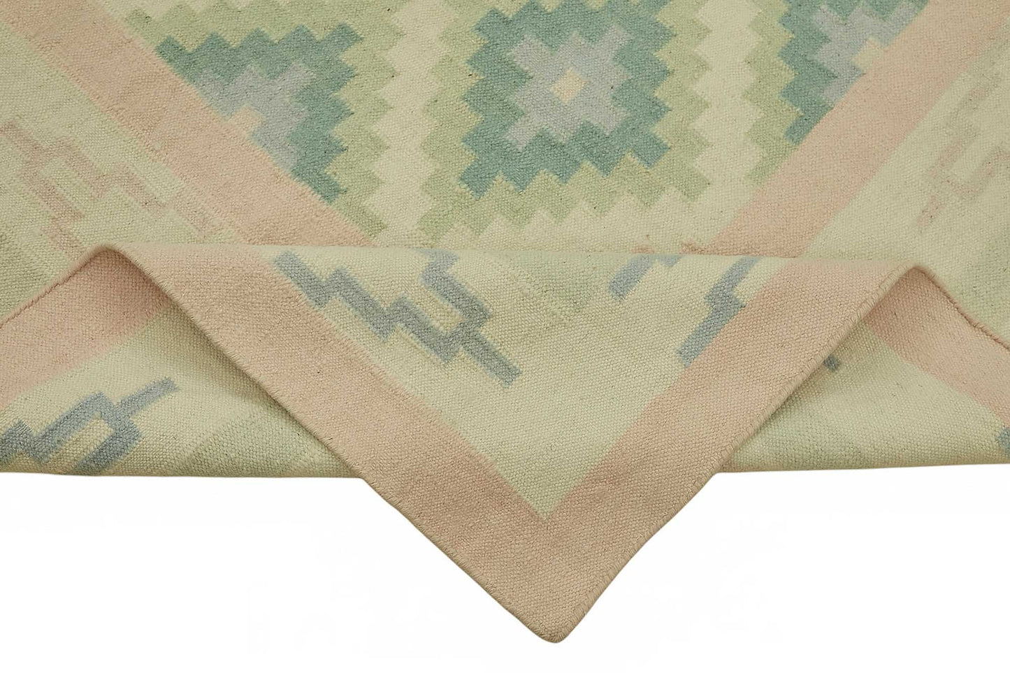 8x11 Geometric Dhurrie Kilim Rug - 48888