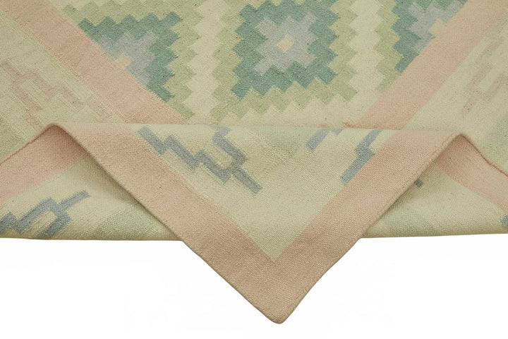 8x11 Geometric Dhurrie Kilim Rug - 48888