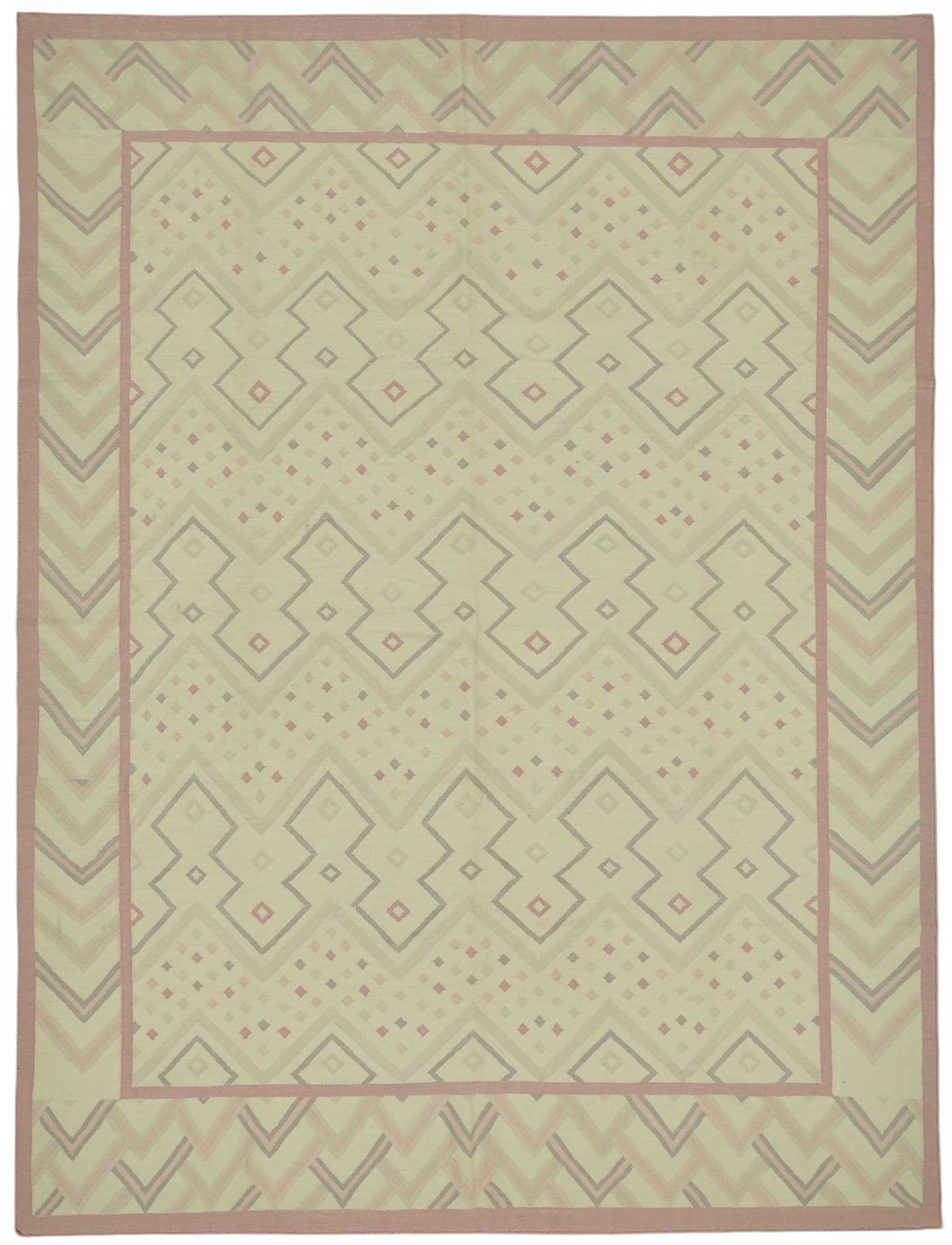 9x12 Geometric Dhurrie Kilim Rug - 48889