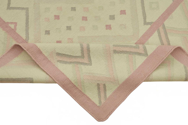9x12 Geometric Dhurrie Kilim Rug - 48889