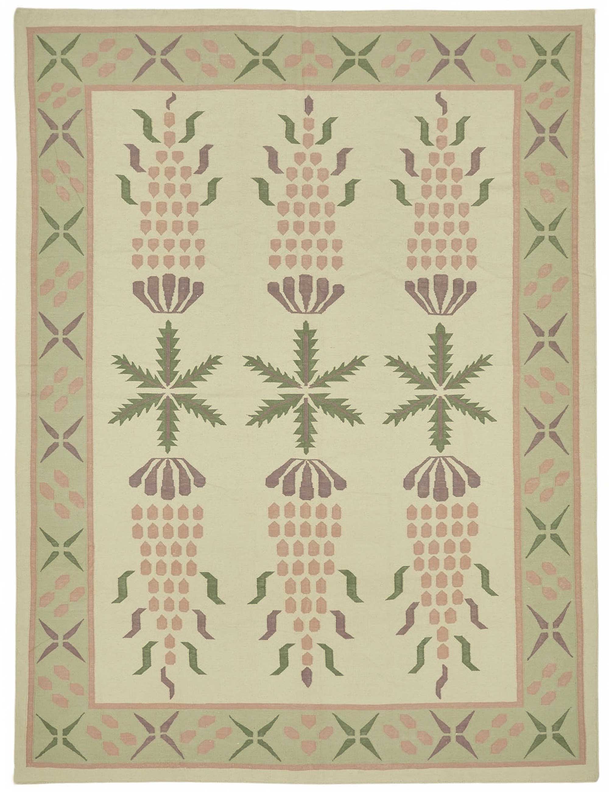 9x12 Floral Dhurrie Kilim Rug - 48890