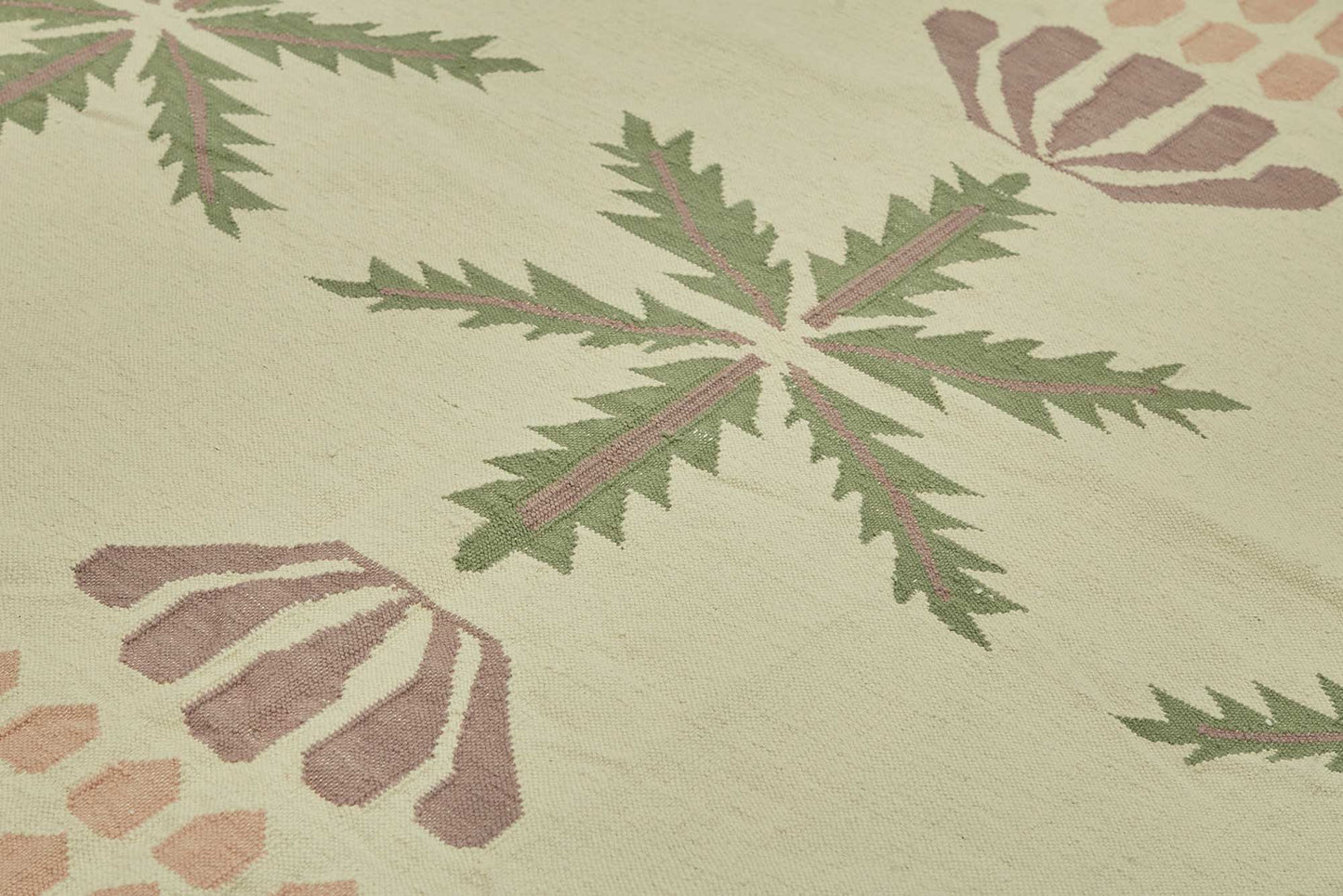9x12 Floral Dhurrie Kilim Rug - 48890