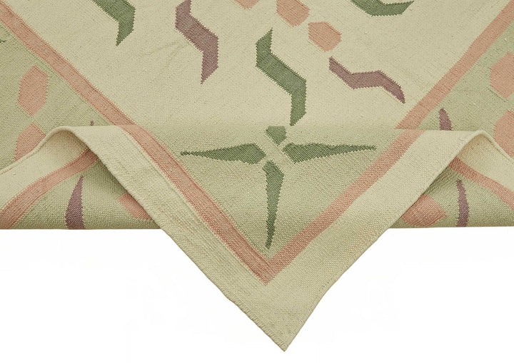 9x12 Floral Dhurrie Kilim Rug - 48890